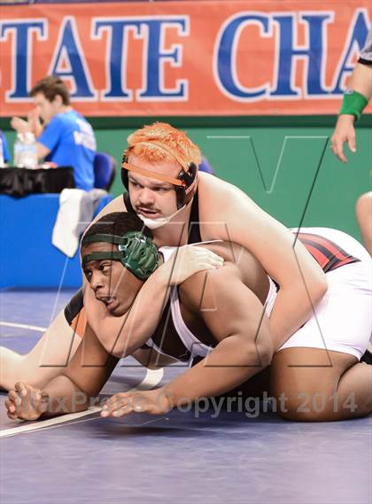 Thumbnail 1 in NCHSAA Individual Wrestling 4A Semifinals photogallery.