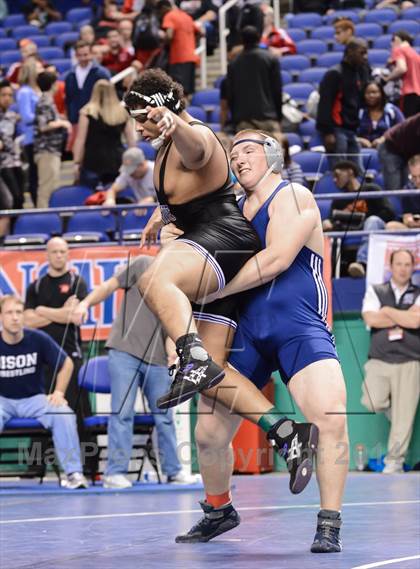 Thumbnail 1 in NCHSAA Individual Wrestling 4A Semifinals photogallery.