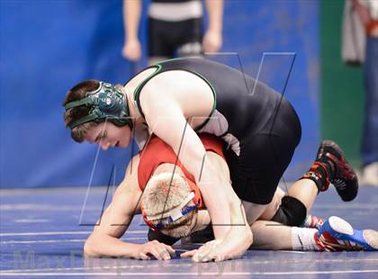 Thumbnail 2 in NCHSAA Individual Wrestling 4A Semifinals photogallery.