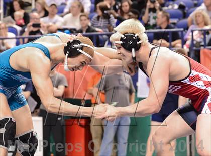 Thumbnail 3 in NCHSAA Individual Wrestling 4A Semifinals photogallery.