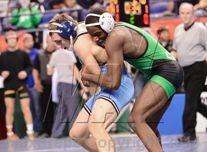 Thumbnail 3 in NCHSAA Individual Wrestling 4A Semifinals photogallery.