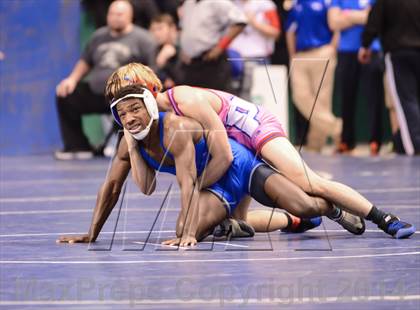 Thumbnail 3 in NCHSAA Individual Wrestling 4A Semifinals photogallery.