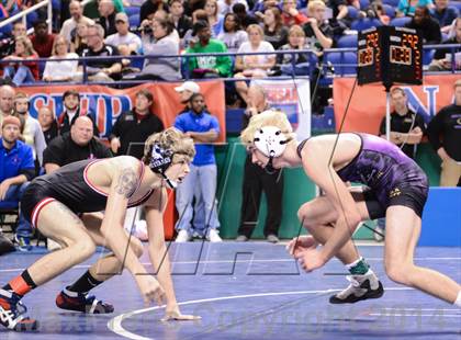 Thumbnail 1 in NCHSAA Individual Wrestling 4A Semifinals photogallery.