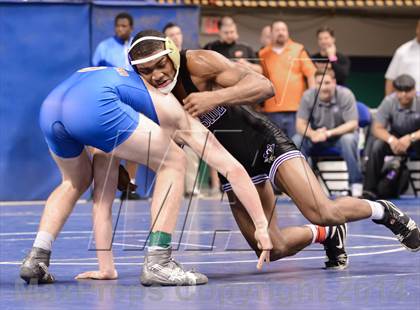 Thumbnail 3 in NCHSAA Individual Wrestling 4A Semifinals photogallery.