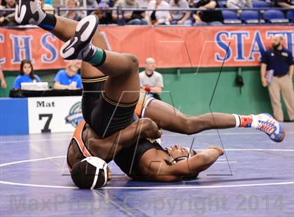 Thumbnail 2 in NCHSAA Individual Wrestling 4A Semifinals photogallery.