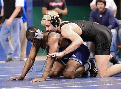 Thumbnail 2 in NCHSAA Individual Wrestling 4A Semifinals photogallery.