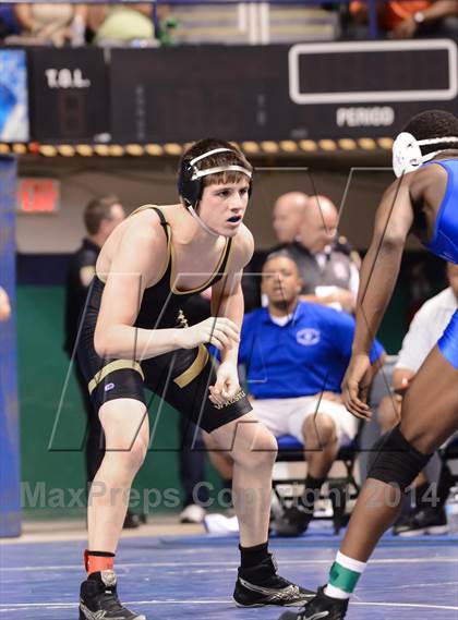 Thumbnail 3 in NCHSAA Individual Wrestling 4A Semifinals photogallery.