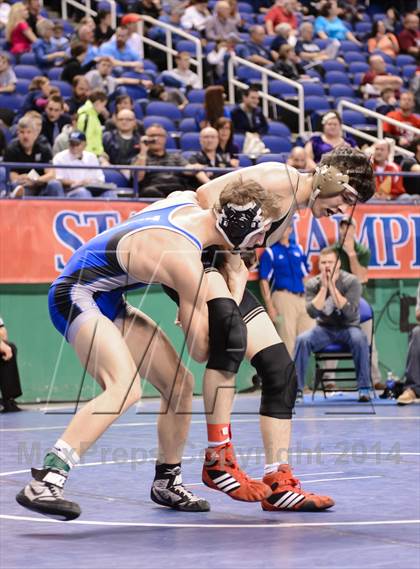 Thumbnail 1 in NCHSAA Individual Wrestling 4A Semifinals photogallery.