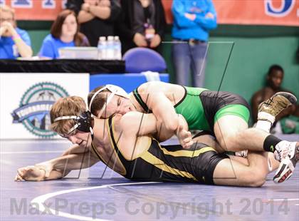 Thumbnail 2 in NCHSAA Individual Wrestling 4A Semifinals photogallery.