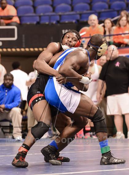 Thumbnail 3 in NCHSAA Individual Wrestling 4A Semifinals photogallery.
