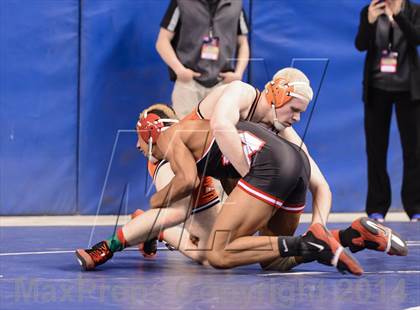 Thumbnail 1 in NCHSAA Individual Wrestling 4A Semifinals photogallery.