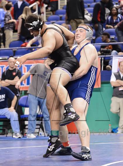 Thumbnail 3 in NCHSAA Individual Wrestling 4A Semifinals photogallery.