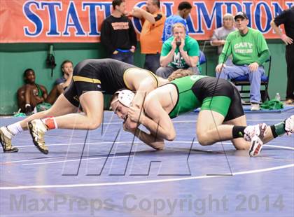 Thumbnail 3 in NCHSAA Individual Wrestling 4A Semifinals photogallery.