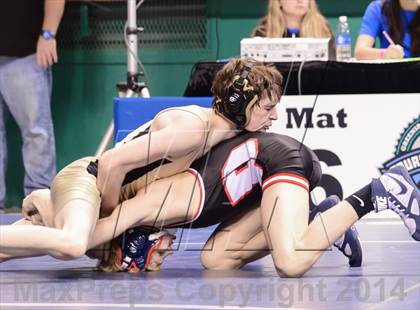 Thumbnail 2 in NCHSAA Individual Wrestling 4A Semifinals photogallery.