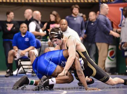 Thumbnail 2 in NCHSAA Individual Wrestling 4A Semifinals photogallery.