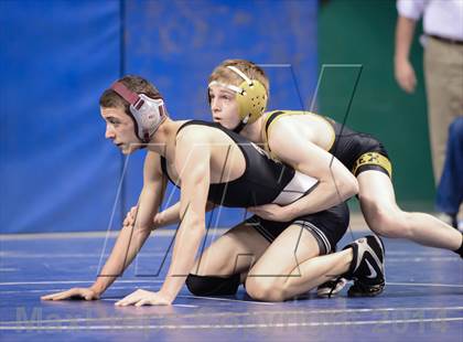 Thumbnail 1 in NCHSAA Individual Wrestling 4A Semifinals photogallery.