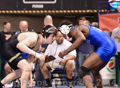 Thumbnail 1 in NCHSAA Individual Wrestling 4A Semifinals photogallery.
