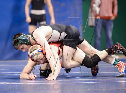 Thumbnail 3 in NCHSAA Individual Wrestling 4A Semifinals photogallery.