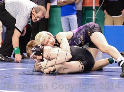 Thumbnail 2 in NCHSAA Individual Wrestling 4A Semifinals photogallery.
