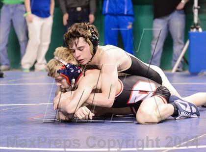 Thumbnail 3 in NCHSAA Individual Wrestling 4A Semifinals photogallery.