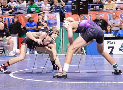 Thumbnail 1 in NCHSAA Individual Wrestling 4A Semifinals photogallery.