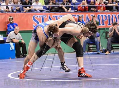Thumbnail 3 in NCHSAA Individual Wrestling 4A Semifinals photogallery.