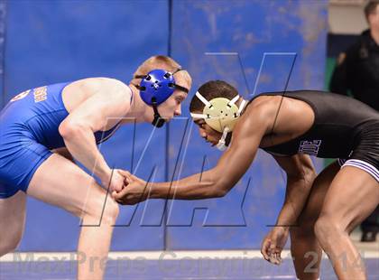 Thumbnail 1 in NCHSAA Individual Wrestling 4A Semifinals photogallery.
