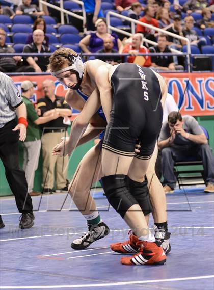 Thumbnail 1 in NCHSAA Individual Wrestling 4A Semifinals photogallery.