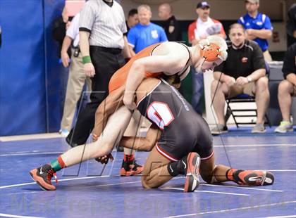 Thumbnail 2 in NCHSAA Individual Wrestling 4A Semifinals photogallery.