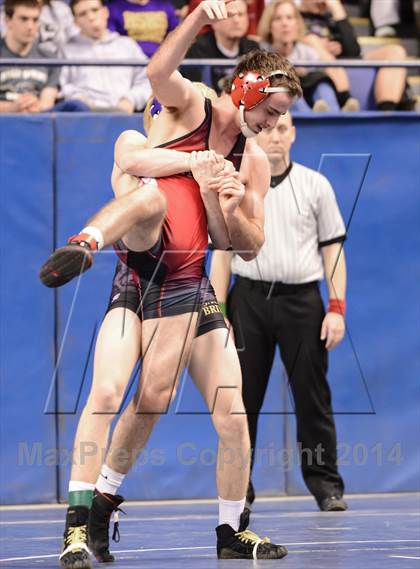 Thumbnail 2 in NCHSAA Individual Wrestling 4A Semifinals photogallery.