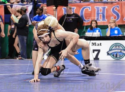 Thumbnail 3 in NCHSAA Individual Wrestling 4A Semifinals photogallery.