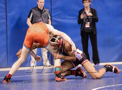 Thumbnail 3 in NCHSAA Individual Wrestling 4A Semifinals photogallery.