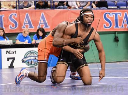 Thumbnail 1 in NCHSAA Individual Wrestling 4A Semifinals photogallery.