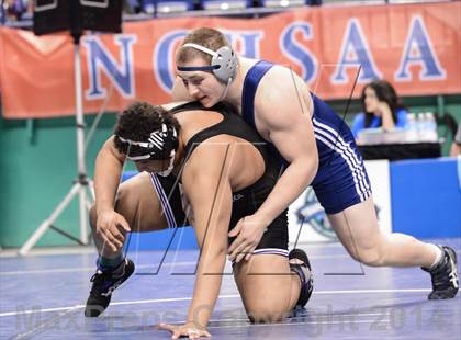 Thumbnail 2 in NCHSAA Individual Wrestling 4A Semifinals photogallery.