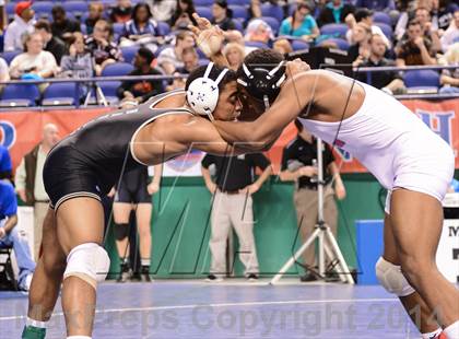 Thumbnail 2 in NCHSAA Individual Wrestling 4A Semifinals photogallery.