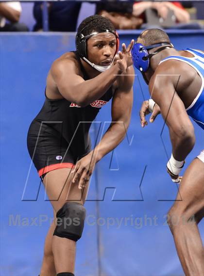 Thumbnail 2 in NCHSAA Individual Wrestling 4A Semifinals photogallery.