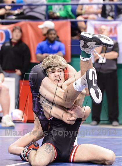 Thumbnail 1 in NCHSAA Individual Wrestling 4A Semifinals photogallery.
