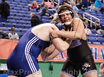 Thumbnail 1 in NCHSAA Individual Wrestling 4A Semifinals photogallery.