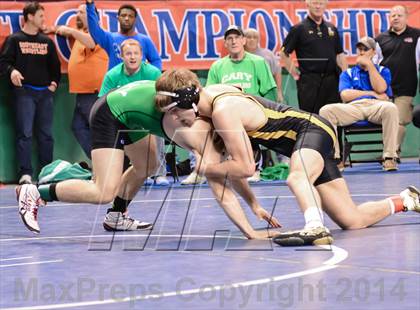 Thumbnail 1 in NCHSAA Individual Wrestling 4A Semifinals photogallery.