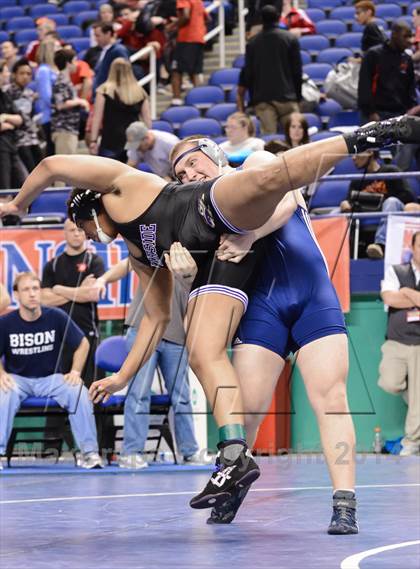 Thumbnail 2 in NCHSAA Individual Wrestling 4A Semifinals photogallery.