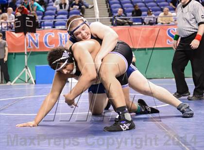 Thumbnail 1 in NCHSAA Individual Wrestling 4A Semifinals photogallery.