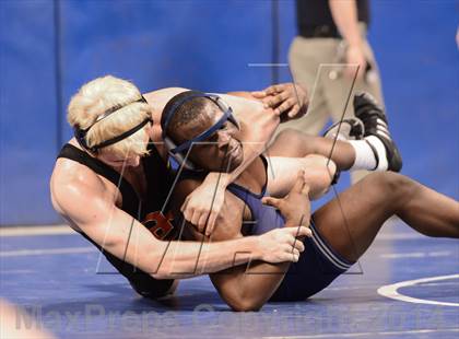 Thumbnail 3 in NCHSAA Individual Wrestling 4A Semifinals photogallery.