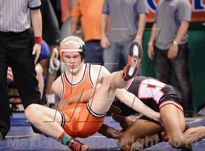 Thumbnail 2 in NCHSAA Individual Wrestling 4A Semifinals photogallery.