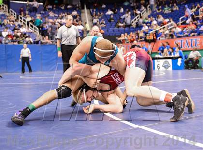 Thumbnail 3 in NCHSAA Individual Wrestling 4A Semifinals photogallery.