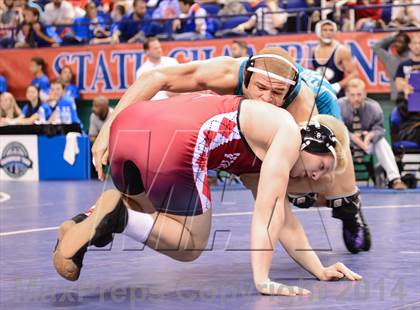 Thumbnail 3 in NCHSAA Individual Wrestling 4A Semifinals photogallery.