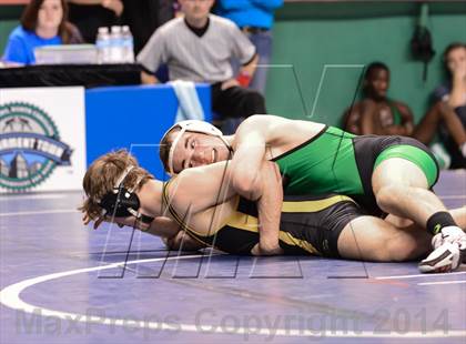 Thumbnail 3 in NCHSAA Individual Wrestling 4A Semifinals photogallery.