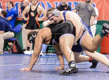 Thumbnail 3 in NCHSAA Individual Wrestling 4A Semifinals photogallery.