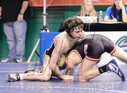 Thumbnail 3 in NCHSAA Individual Wrestling 4A Semifinals photogallery.