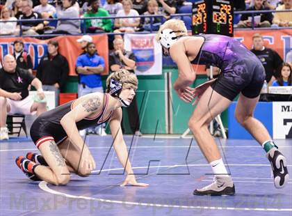 Thumbnail 3 in NCHSAA Individual Wrestling 4A Semifinals photogallery.
