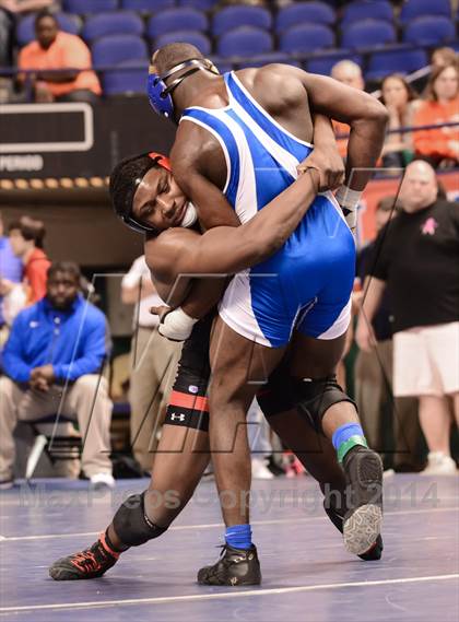 Thumbnail 2 in NCHSAA Individual Wrestling 4A Semifinals photogallery.